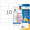 HERMA 8018 Wetterfeste Folienetiketten transparent, 800 Blatt, 96 x 50,8 mm, 10 pro A4 Bogen, 8000 Stück, selbstklebend, bedruckbar, glänzend, blanko Klebeetiketten Aufkleber aus Folie, durchsichtig