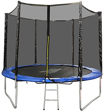 Space Jump Trampolin 3 m (10 Fuß), mit Gehäuse, Außennetz