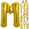 TONIFUL 40 Zoll große Goldfarbene M-Buchstabe Ballons Jumbo Helium Ballons mit Mylar-Folie für Geburtstagsfeier, Jubiläen und Valentinstag