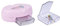 Magnet-Nadelkissen in rosa/Pastell mit Stecknadelfach und Stecknadeln