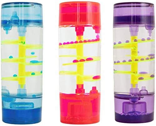 Liquid Sensory Spiral Dot Timer para Autismo, Necesidades Sensoriales, TDAH, Alivio del Estrés, Ansiedad. Fidget sensorial para Necesidades Especiales de Autismo. Elección de Color (1 Unidad Azul)