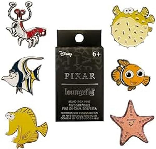 Loungefly PIXAR FINDING NEMO FISH TANK BUDDIES BLIND BOX PINS - Nemo - Disney Pixar: Finding Nemo - Blind Box Emaille-Nadeln - Niedliche Brosche Zum Sammeln - Für Rucksäcke & Taschen - Geschenkidee