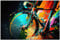 Printonia Leinwandbild 120x80cm Fahrrad Rad Straßenradsport Abstrakt Radsport Art Bilder Dekoration Wandbild Kunstdruck