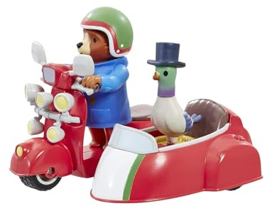 Rainbow Designs Paddington Bear Playset - Paddington Bear's Bike and Side Car from Award-Winning TV Series with Movable Wheels for Adventurous Explorations
