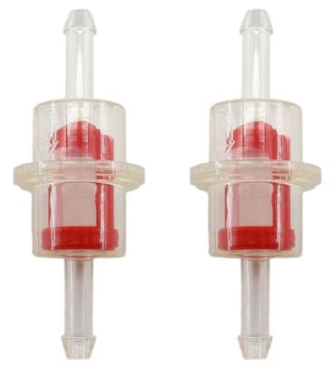 MCHNIC 2 x Fuel Filter Petrol Filter for 3/16 Inch 5 mm Trousers Arctic Cat Inline Fuel Filter for Motorcycles ATV UTV Snowmobile Sledge Tractors Ski Cross Country Bikes GoKart and Other Petrol