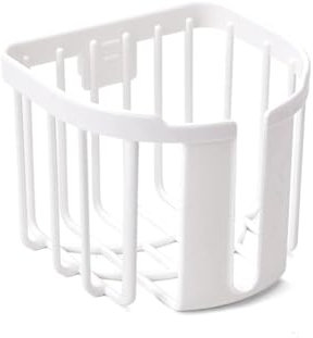 Gsycle 2 Stück Toilettenpapierhalter, Toilettenpapierrollenhalter, Wandmontage, Kleine Badezimmer-Organisation Für Badezimmer-Aufbewahrung(Weiß)