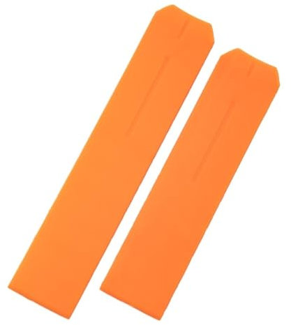 SarUel 20 mm weiches Naturkautschuk-Silikon-Uhrenarmband, kompatibel mit Tissot-Armband for T-Touch 2 II T047420A T013420 Z353 Faltschließe (Color : Orange, Size : 20_Without Buckle)