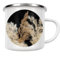 artboxONE Emaille Tasse Botanische Serie Pampasgras von Wundertüte - Emaille Becher Natur