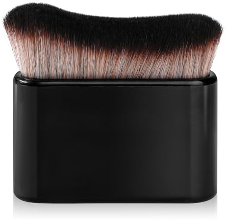 Giantree Bräunungspinsel,Foundation Pinsel Make-Up Pinsel Multifunktionaler Körperpinsel Handheld Makeup Pinsel Wave Applikator Pinsel Multifunktionaler Soft Pinsel Für Flüssigkeit Concealer(Schwarz)