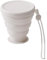 SAVOSWEET Tasses de Voyage Pliables, Tasses en Silicone Pliables avec Couvercles, Tasses Rétractables Portables, Adaptées pour Pique-Nique, Camping, Randonnée en Plein Air. (blanc)