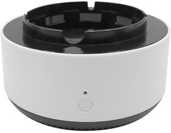 Ieron Geruchsdichter Aschenbecher Elektronischer Luftreiniger Aschenbecher 360° Super Saugkraft Keine Zigarettenstummel und Kein Rauch mit 5-teiliger Ersatzfilterkartusche