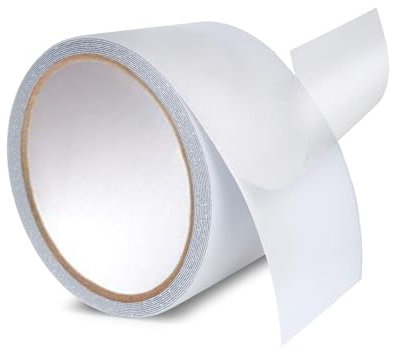 heyveen Anti Slip Transparent Anti Slip Tape, 4 inch by 16.4 feet, Non-Slip Traction Grip Tape to Tubs, Boats, Stairs, Clear, Soft, Comfortable for Bare feet(4 X 16.4') Widened style