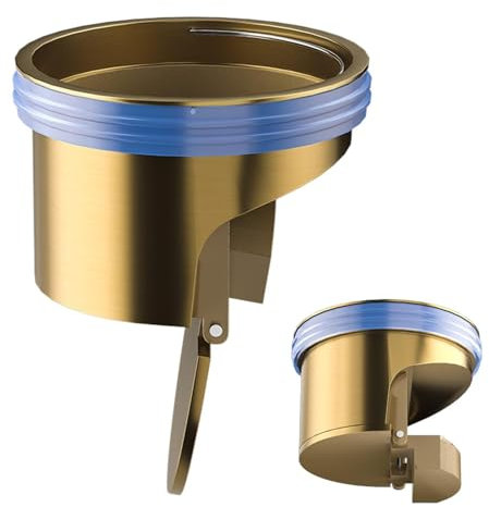 Messing-Ablaufkern – Bodenablauf-Rückflussverhinderer | Badezimmer-Duschabfluss mit Geruchsblocker | Effizienter desodorierender Abfluss-Geruchsblocker mit einfacher Installation für Küche und WC