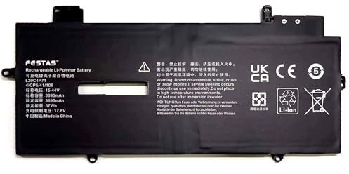 FESTAS L20M4P71 Laptop Ersatz Akku Für Lenovo ThinkPad X1 Carbon 9th 10th Gen ThinkPad X1 Yoga 6th 7th Gen Series L20C4P71 L20D4P71 L20L4P71 5B10W13974 5B10W13973 SB10T83217 SB10T83218