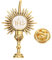 HOMOCONO Communion Cross Brooch Tie Insignia Clothes Pin Holy Communion Chalice Pin Holy Communion Lapel Pin First Communion Decorations Elegant Cross Brooch Fashion Cross Golden Zinc Alloy