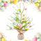 Ostern Beleuchteter Baum 46cm Lichterbaum Lichterzweige für Innen LED-Osterdekoration Baum Batteriebetrieben Ostereier Ornamente Bäumchen Dekozweige für Geburtstag Zuhause Party Frühling Dekoration