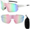 DAJASD Schnelle Brille Damen, UV 400 Polarisiert Fahrradbrille Damen, Sport Sonnenbrille Rave, Fahrradbrille Winddicht Damen, Radfahrer Brille für MTB Radfahren Ski Angeln Laufen Rave