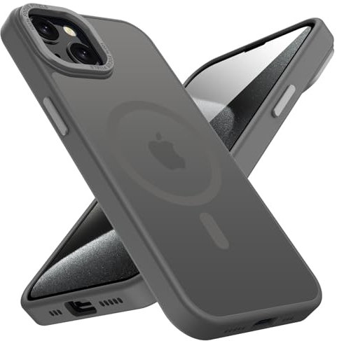 KPPIT for iPhone 13 mini case, Compatible with MagSafe, Shockproof Drop Protection, Frosted Translucent Back,Magnetic iphone 13 mini Phone Case,Titanium Gray