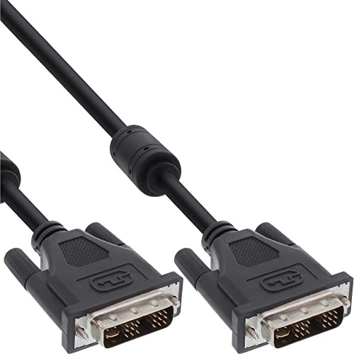 InLine 17771 DVI-I Kabel, digital/analog, 18+5 Stecker / Stecker, Single Link, 2 Ferrite, 2m