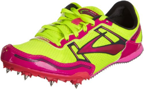 BROOKS PR MD 54.26 Zapatilla Clavos Señora, Rosa/Amarillo, 44