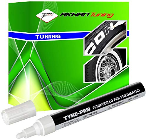 74101 - Marcador para neumáticos marcador de pintura - Blanco resistente de alta secado instantáneo metal