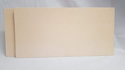 2 pezzi 50 x 20 x 3 cm schamottp Latte alla Pietra refrattaria schamott argilla refrattaria per camino stufa