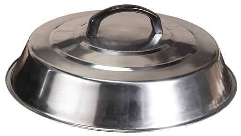 Blackstone Grillzubehör – 30,5 cm runde Backabdeckung – Edelstahl – Käse-Schmelzkuppel und Dampfabdeckung – am besten für den Einsatz in flachen Grillplatten, Kochen drinnen oder draußen