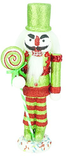 Christmas Concepts® 30cm (12 ) Glitzer Schaum Weihnachten Nussknacker Soldat Dekoration Weihnachtsdekoration (grün)