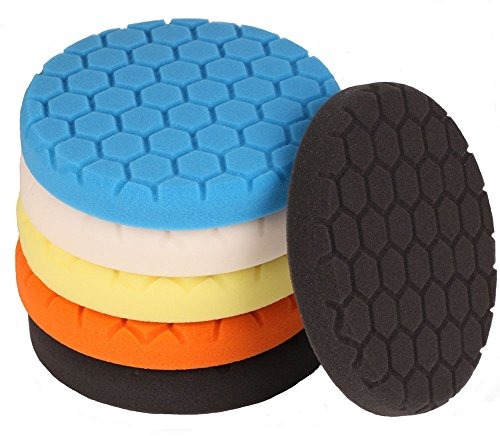 Milopon 5X Auto éponges de polissage de voiture outils de polissage tampons d'éponge de polissage ensembles d'éponges de cire pour Machine de polissage 180 MM