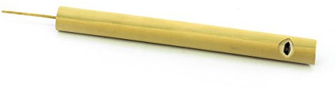 Bambuspfeife oder Lotusflöte 20 x 2,5-3 cm mit Ornamenten verziert Vogelpfeife imitieren Naturgeräusch Klang Percussion Weltmusik