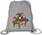 Shirtstreet Geek Nerd Gamer Zauberwürfel Premium Bio Baumwoll Turnbeutel Rucksack Stanley Stella Magic Cube Melting, Größe: onesize,Heather Grey