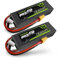 OVONIC Lipo RC Akku 11.1V 2200mAh 50C 3S mit XT60 für RC Evader BX Auto RC Truck RC Truggy RC Flugzeug UAV Drohne FPV（2 Packs ）