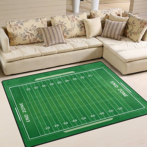 Use7 American Football Feldteppich für Wohnzimmer, Schlafzimmer, 203 x 147,3 cm