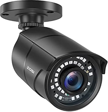 ZOSI 1080P Telecamera cablata di sorveglianza AHD/TVI/CVI/CVBS per esterni, 36 metri Visione Notturna, Impermeabile IP67, Funziona con DVR, Senza Alimentatore