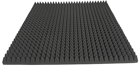 Akustikschaumstoff TYP 100x100x7 Pyramidenschaumstoff Schalldämmmatten zur effektiven Akustik Dämmung