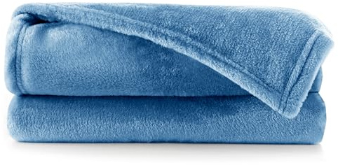 DecoKing Kuscheldecke 70x150 cm dunkelblau Decke Microfaser Tagesdecke Mic | Fleece weich sanft kuschelig marinenblau Navy Indigo