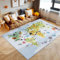 SIMPEX KinderTeppich, Weltkarte mit Tierdesign, Blau, 120 x 170 cm, für Kinderzimmer, Spielzimmer, Babyzimmer, Jugendzimmer