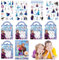 9 Blätter Princess Elsa Deko,4 Blätter Eiskönigin Tattoo kinder,5 Blätter Nagelsticker,Waterproof Temporary Tattoo für kinder,Prinzessin Tattos