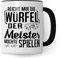 Würfel Tasse - Brettspiel RPG Rollenspiel lustiger Spruch - Kaffeetasse Fantasy Pen & Paper Tabletop D20 Motiv - Spieleabend Dungeon Kaffee-Becher