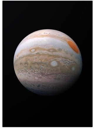 Displate Offiziell NASA MetallPoster Magnetische Befestigung Inklusive Lizenziert Bilder Hochwertiges Poster - Planets - Jupiter Poster 45 cm x 32 cm