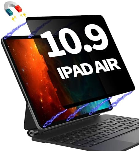 Phimoos Magnetic Privacy Screen Protector for iPad Air 5th/4th (10.9 Inch) / iPad Pro 11 Inch (2022/2021/2020/2018), Reusable Removable Anti-Spy, Anti-Glare, Anti-Blue Light Screen Protector