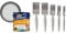Dulux 403201 Easycare Washable & Tough Matt Emulsion Paint For Walls And Ceilings - Polished Pebble 2. 5 Litres and Harris Essentials Walls & Ceilings Paint Brush Set | Pack of 5 | 0.5, 1, 1.5, 2