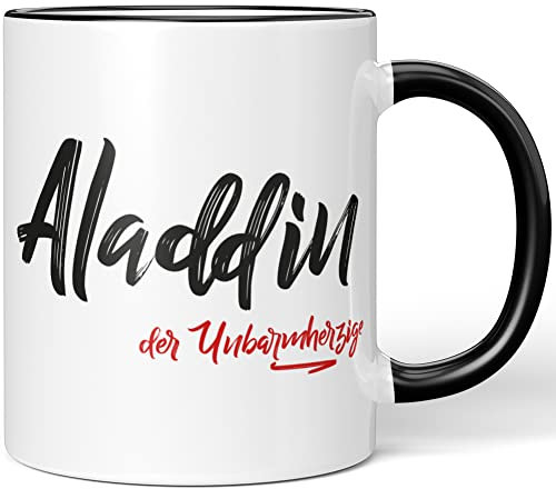 JUNIWORDS Tasse, Aladdin, der Unbarmherzige, Schwarz (5203726)