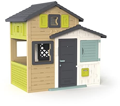 Smoby - Friends Haus Evo - Gartenhaus für Kinder - Individuelle Erweiterung mit Smoby Zubehör - Briefkasten 810204