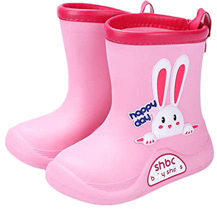Chaussures enfants imperméables pour filles : bottes en caoutchouc bottes de pluie dessin animé dinosaure bottes enfants bottes imperméables chaussures de jardin d'extérieur antidérapantes bottines