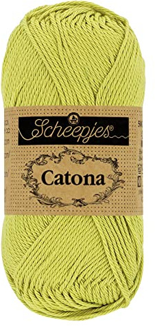 Scheepjes - Scheepjes Catona 512 Lime Yarn - 20x25g