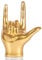 GAOSHENG Gold I Love You Sign Language Hand Statue, Decorative Home Sculpture for Couples, Desk and Shelf Decor, Modern Rock and Roll Hand Gesture for Weddings, Birthdays, Bedroom Centerpieces