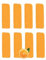 Abflussfee 8er Nachfüll-Set für Abflussfee Waschbeckenstöpsel | Reinigungssteine für Abflüsse jeder Art, Abflussreiniger | inkl. Frische Duft [Orangen Aroma]
