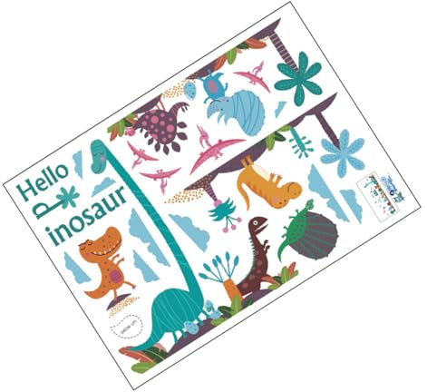 ORFOFE Cartoon-wandkunst Dinosaurier Dekorative Aufkleber Pvc Sicher Und Für Mädchen-schlafzimmer- Verschiedene Designs