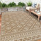 Enyhom Outdoor Teppich Wetterfest Kunststoff Groß RV Camping Außenteppich Wendbarer Picknickdecke Balkon Garten Teppich Terrassenteppich für Strand, Wintergarten, Wohnzimmer,RV Camping,240 x 300 cm
